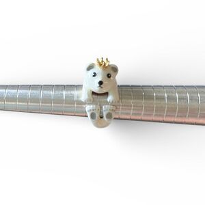 Wear A Wish 18KG Enamel Bear Prince Ring